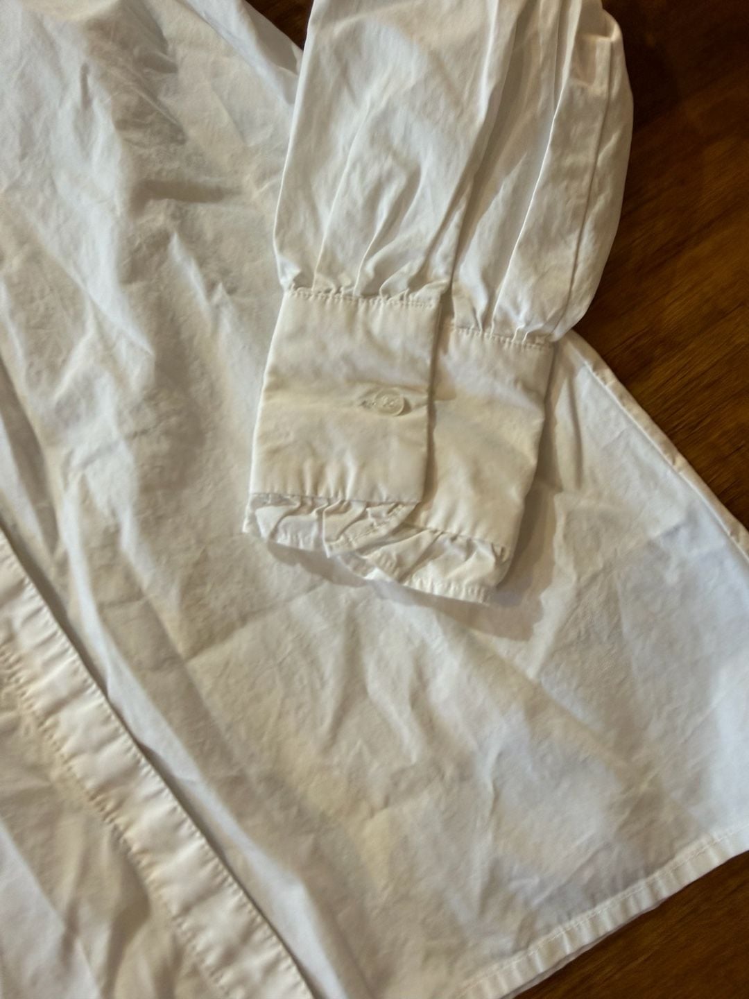 Mazik Ruffle Mock Neck Blouse Size S White Long Sleeve (m1) 6