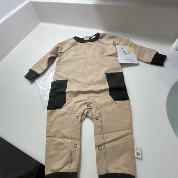 Burt's Bees Baby Pajama Size 3M Organic Cotton Ginger