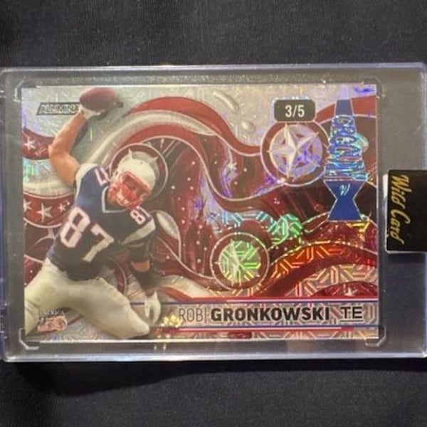 Wild Card Rob Gronkowski Alumination Groovin 3/5 Card