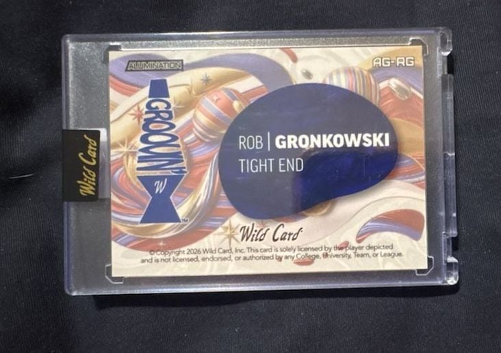 Wild Card Rob Gronkowski Alumination Groovin 3/5 Card 2