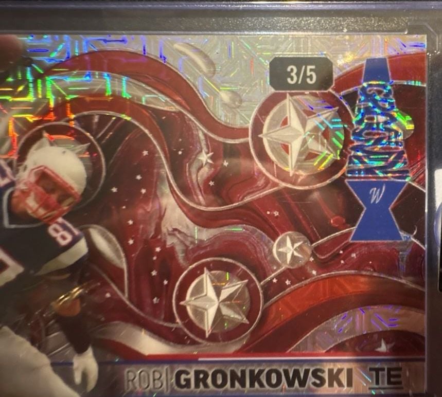 Wild Card Rob Gronkowski Alumination Groovin 3/5 Card 3