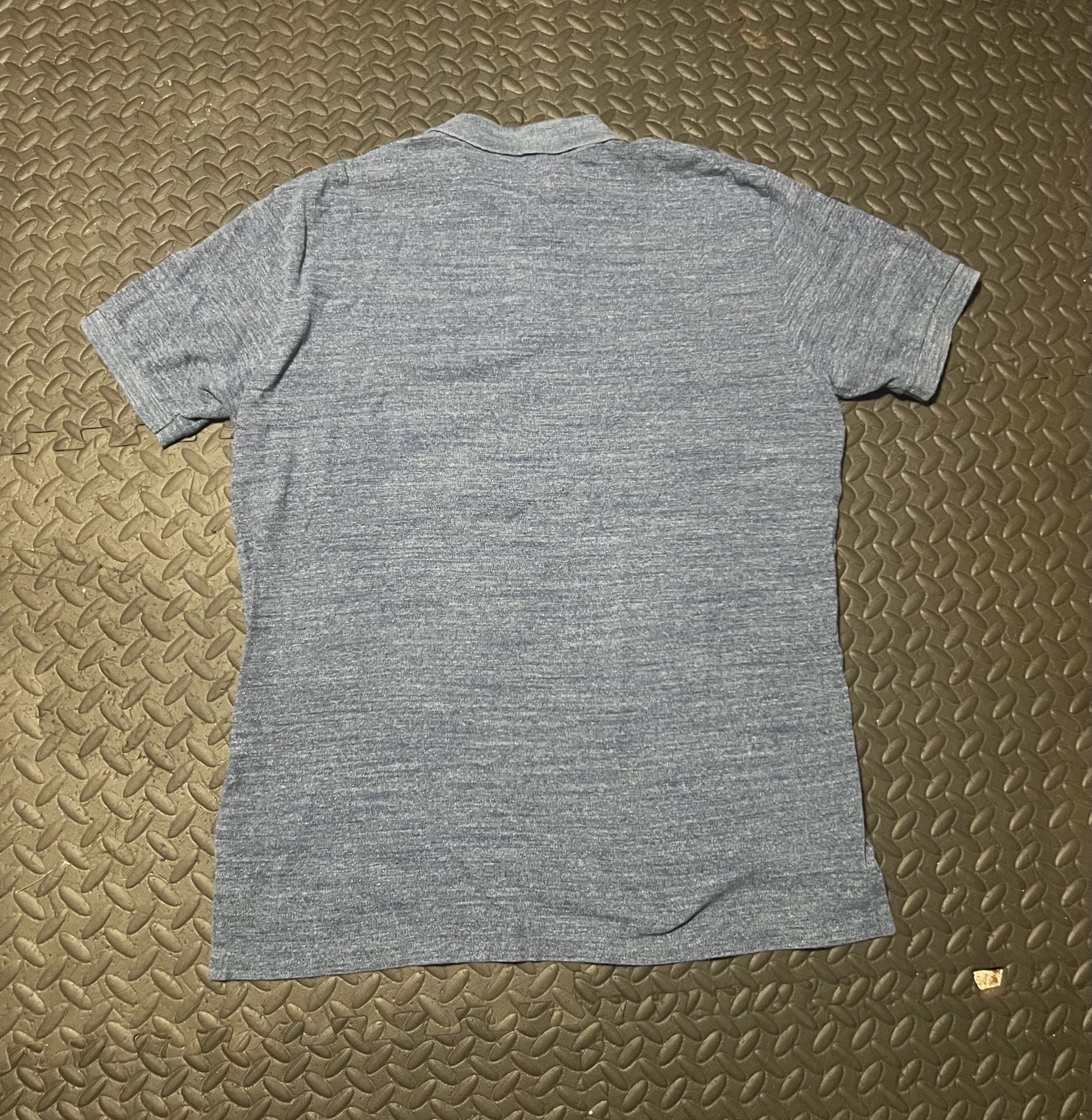 Polo Ralph Lauren Polo Shirt Size L Blue Heather Short Sleeve Cotton 4