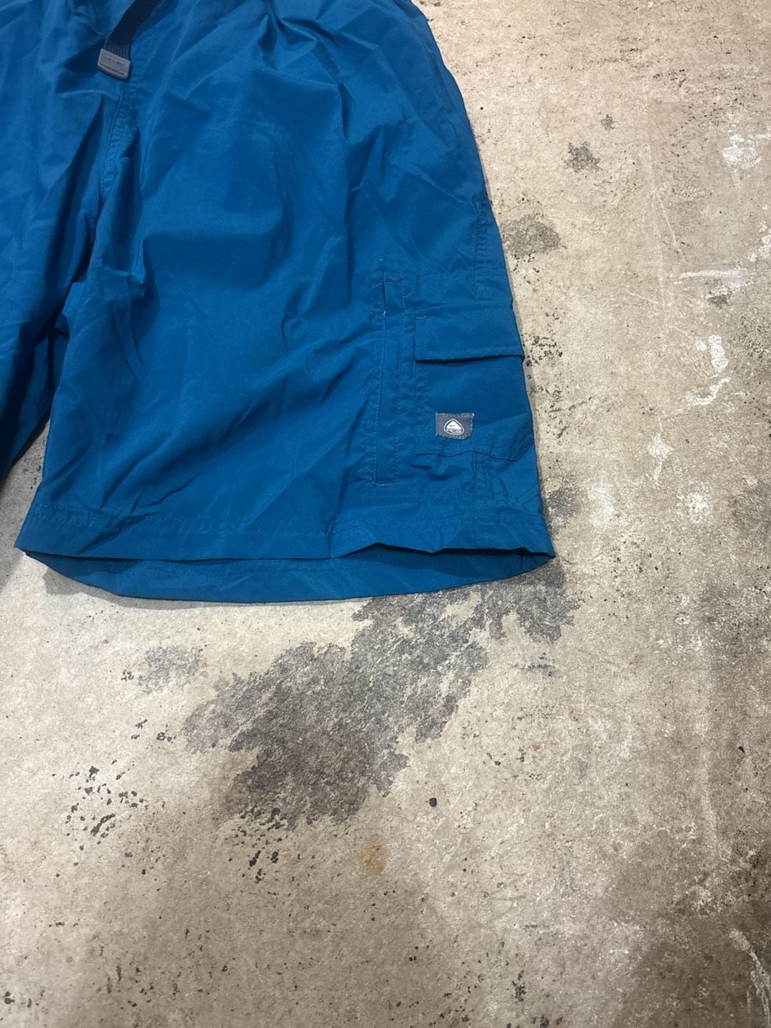 Nike ACG Cargo Shorts Size L Blue Hiking Belted Nylon 3
