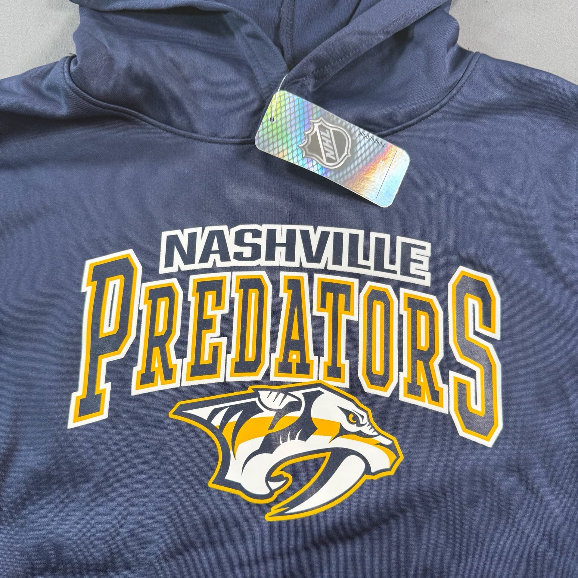 NHL Nashville Predators Hoodie Size XL-16/18 Blue Polyester 3