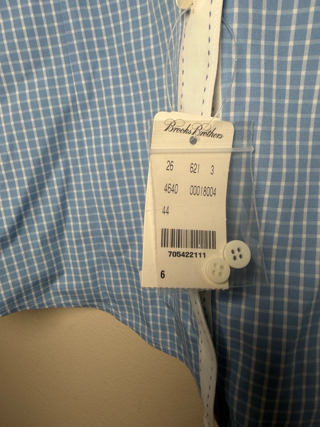 Brooks Brothers womens Gingham Button Down Shirt Size 6 Blue White 3