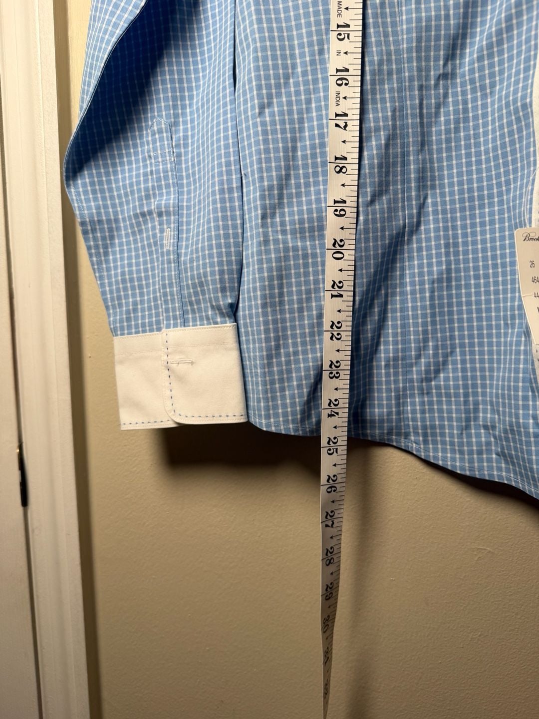 Brooks Brothers womens Gingham Button Down Shirt Size 6 Blue White 6