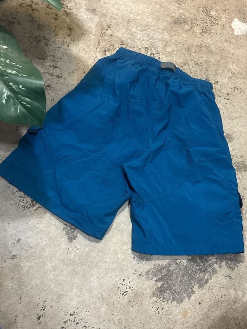 Nike ACG Cargo Shorts Size L Blue Hiking Belted Nylon 4