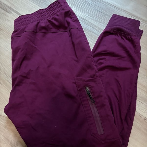 Grey's Anatomy Scrub Jogger Pants Size M Purple Professional Wear