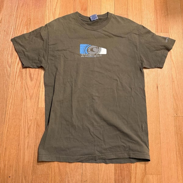 Y2K Surf O'Neill American Boarding Co. Graphic T-Shirt Size L Green