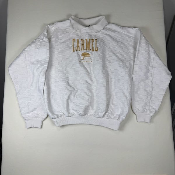 Wear The World Sweatshirt Size 2 White Carmel California