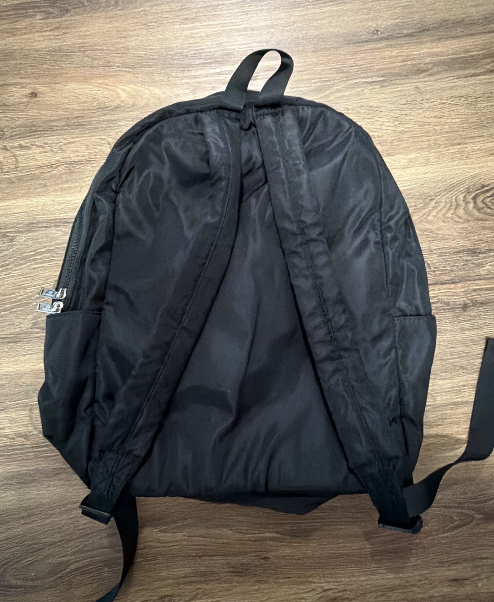 Madden Girl Black Nylon Double Pocket Backpack 4