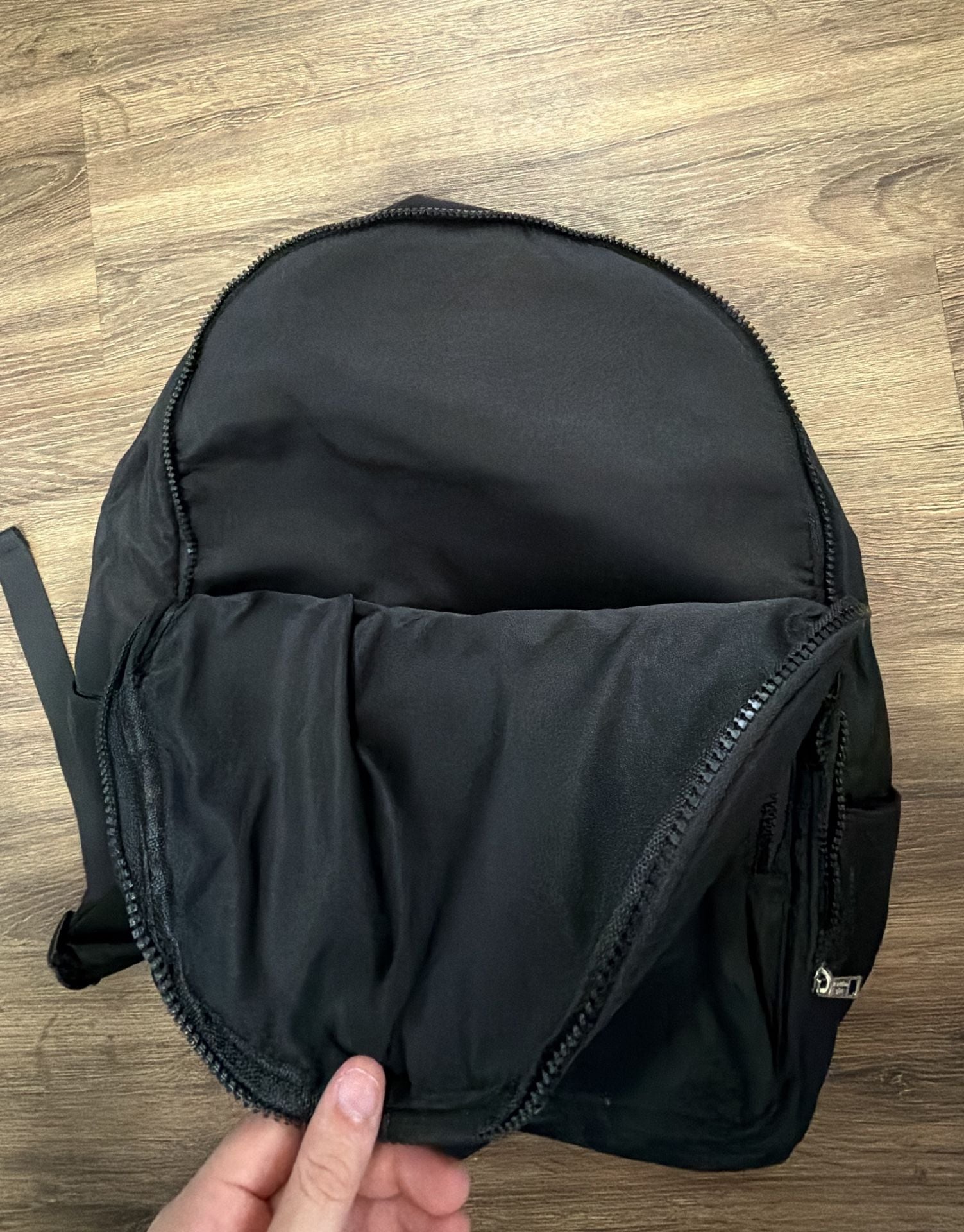 Madden Girl Black Nylon Double Pocket Backpack 5