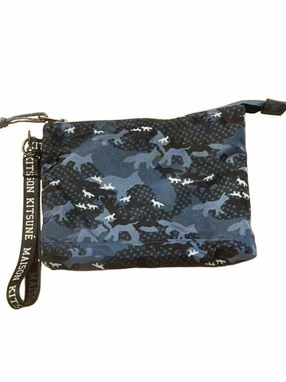 Maison Kitsune x Eastpak Blue Camouflage Isabella Pouch 3