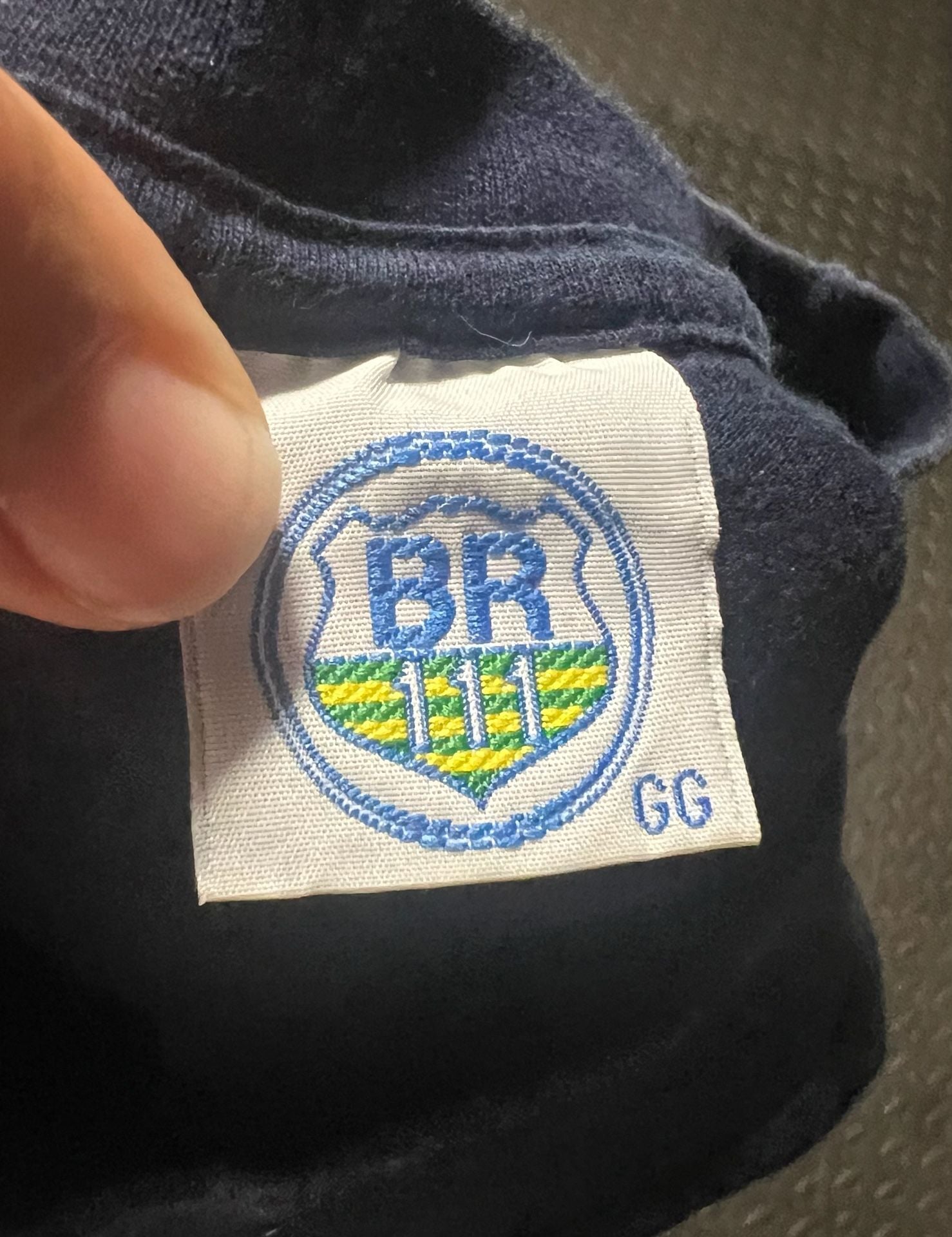 BR 111 T-Shirt Size GG Brasil Graphic Black Cotton 3