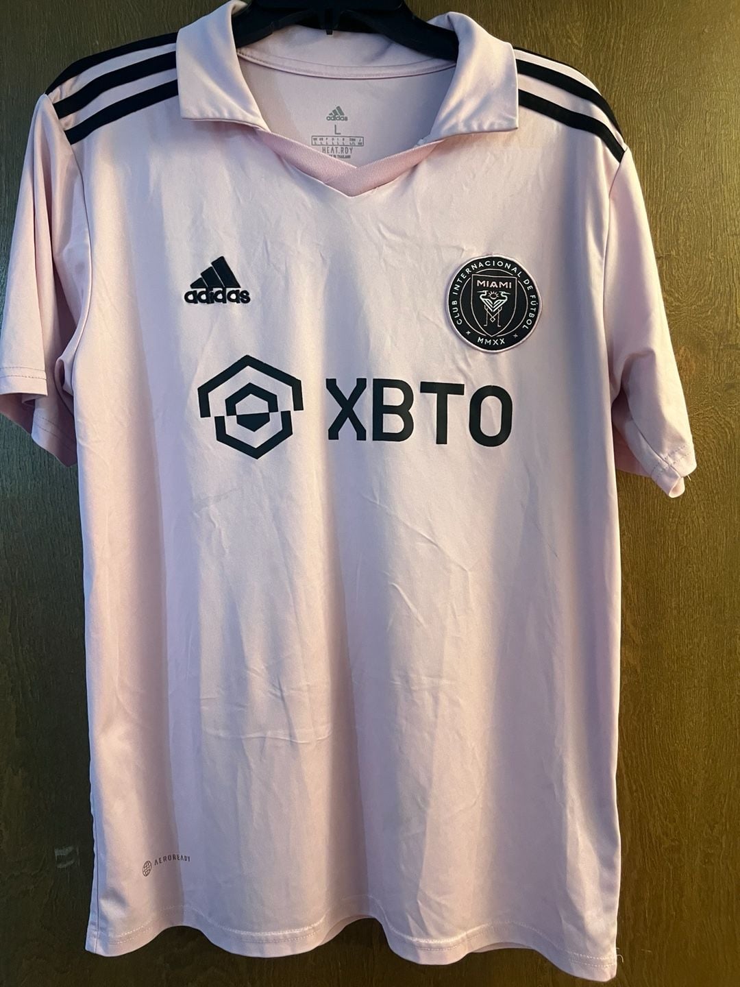 Adidas Inter Miami CF Messi 10 Home Jersey Size L Pink 2