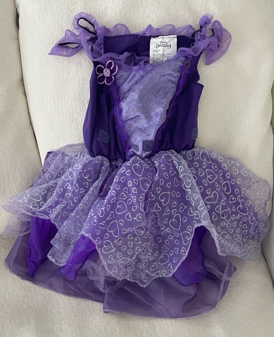 Dream Dazzlers Purple Dress Size 3-6 Years Old Princess Costume 2