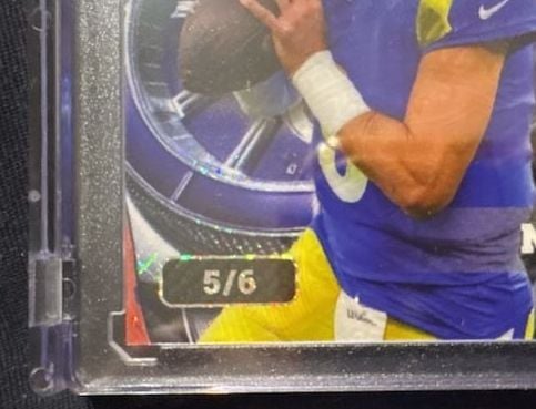 Wild Card Matthew Stafford QB1 On The Clock 5/6 Trading Card 3