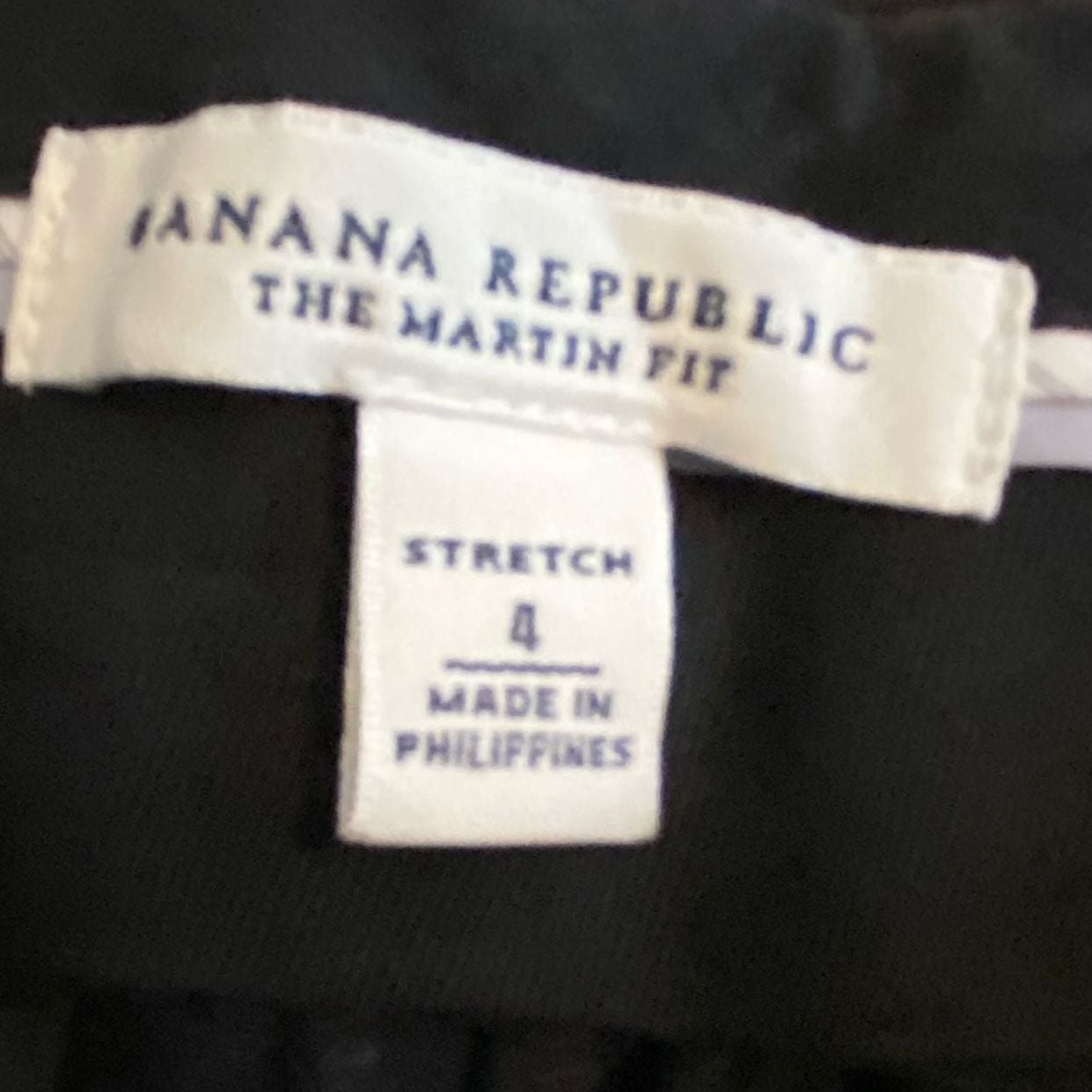 Banana Republic The Martin Fit Size 4 Black Pants 5