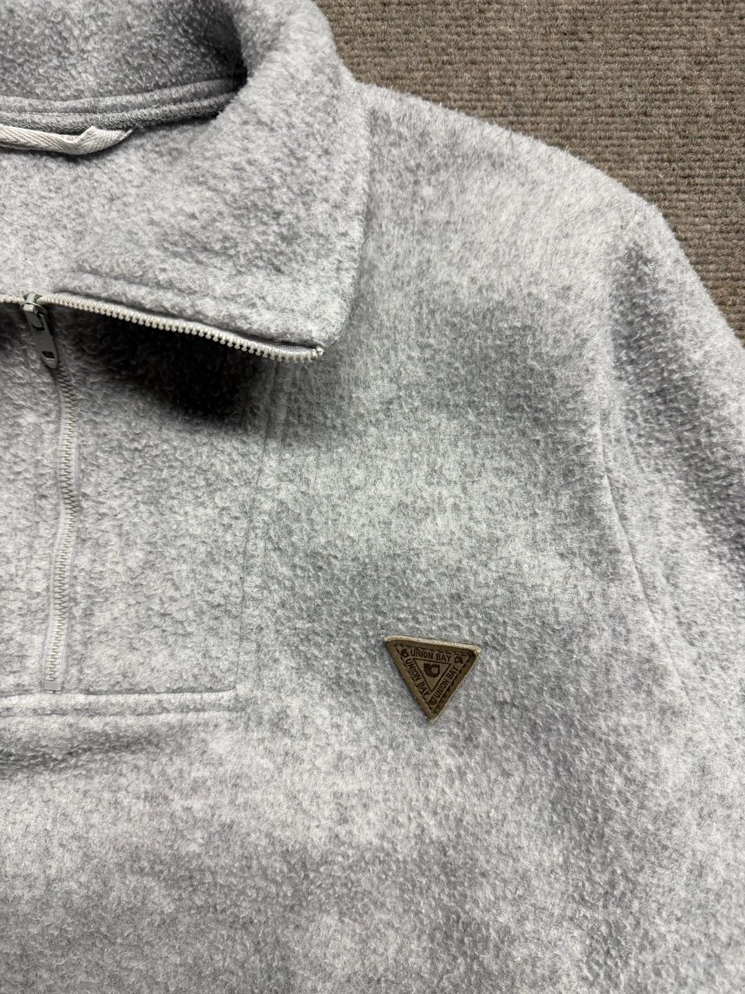 Unionbay Fleece Pullover 1/4 Zip Gray 3