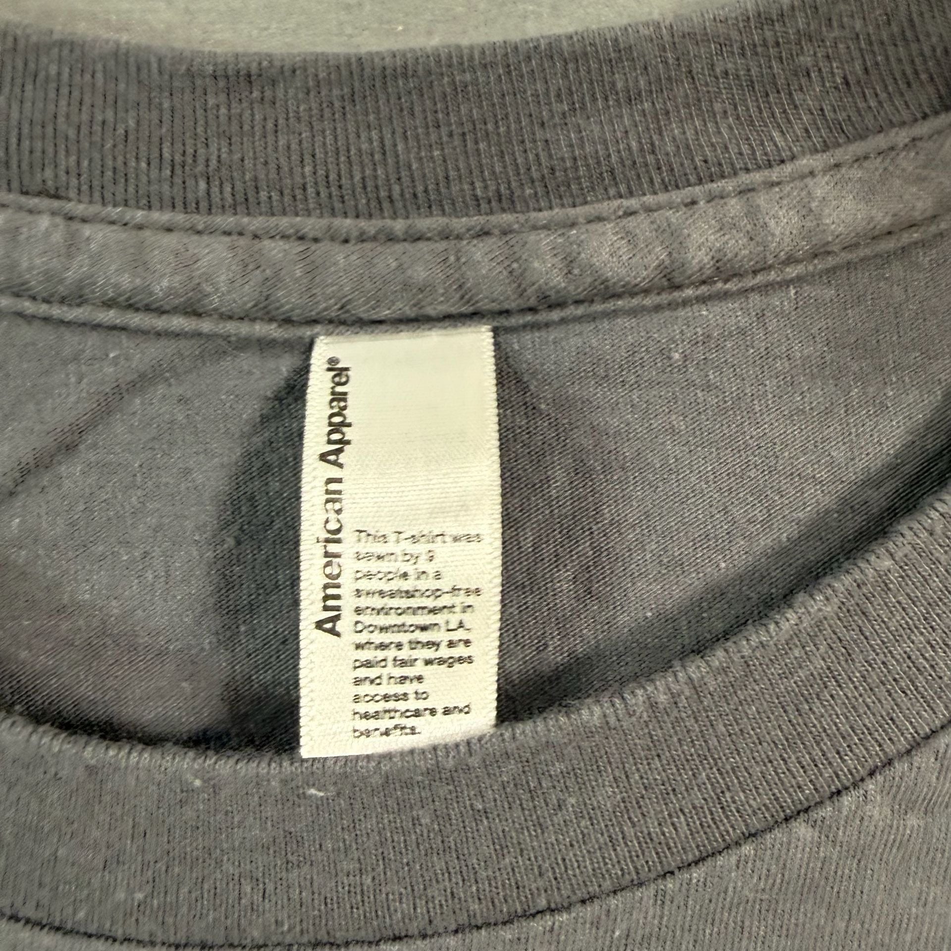 New Relic Nerd Life Fist T Shirt American Apparel Gray Tech Geek Size L 4