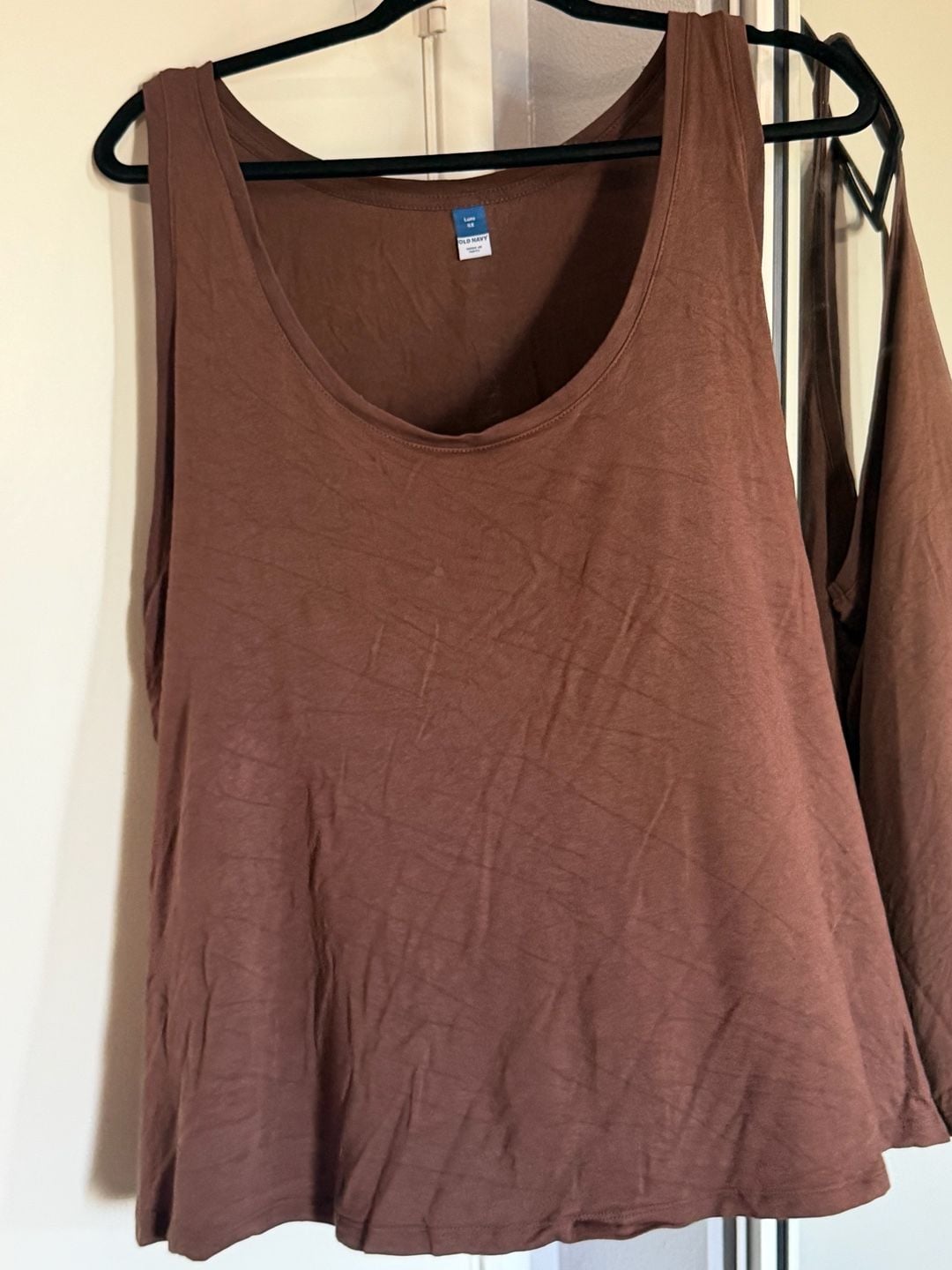 Old Navy Luxe Tank Top Size 4X Brown Scoop Neck Sleeveless 2