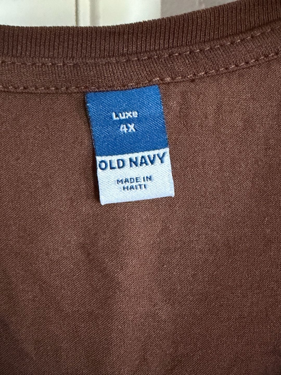 Old Navy Luxe Tank Top Size 4X Brown Scoop Neck Sleeveless 4