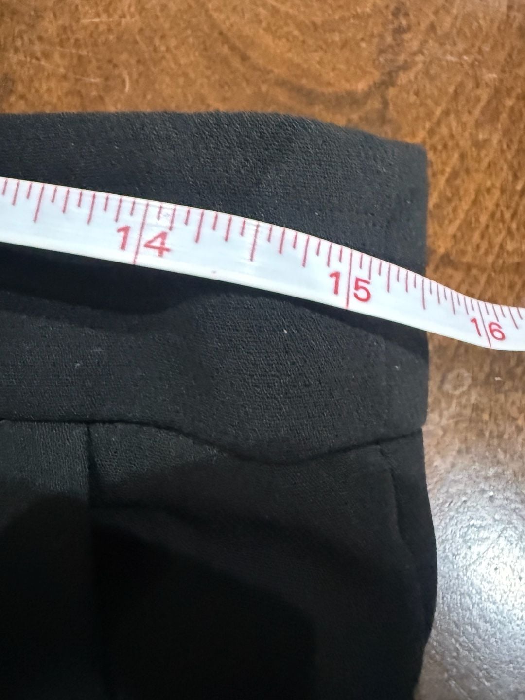 Anthropologie Black High Rise Button Front Pleated Cropped Pants 4 Petite 6