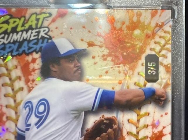 Wild Card Jesse Barfield Splat Summer Splash 3/5 Baseball Card 3