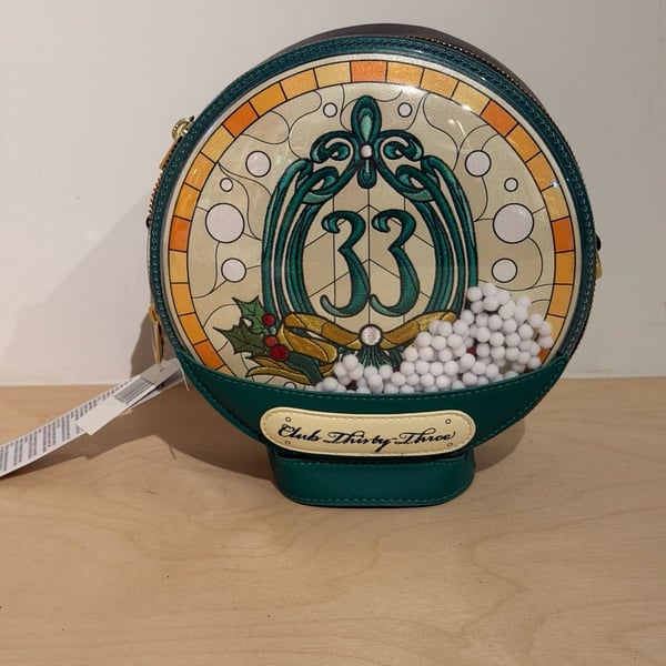 Loungefly Disney Club 33 Stained Glass Crossbody Bag New