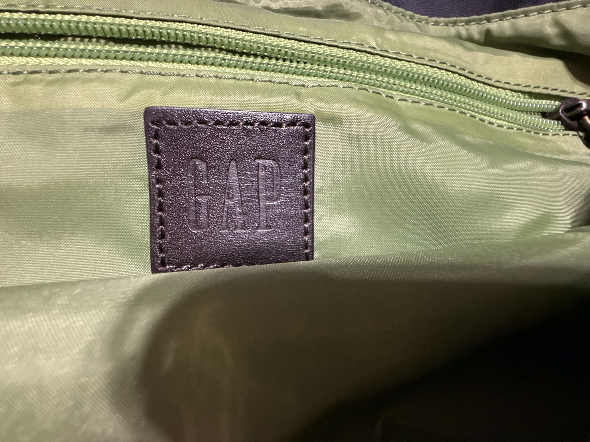 Gap Messenger Bag Black Nylon Crossbody Y2K 8