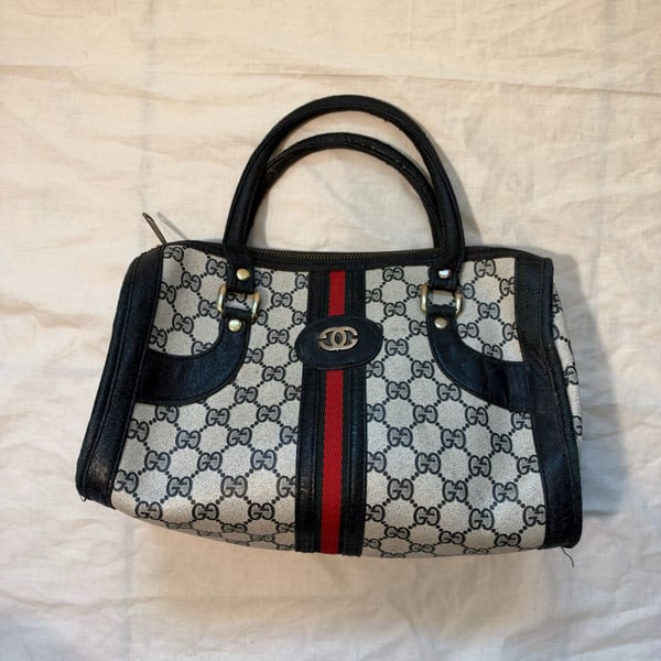 Vintage Gucci GG Supreme Monogram Boston Bag
