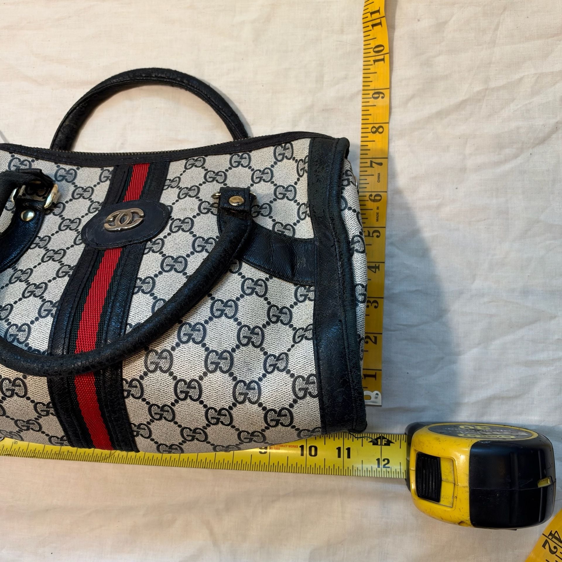 Vintage Gucci GG Supreme Monogram Boston Bag 8