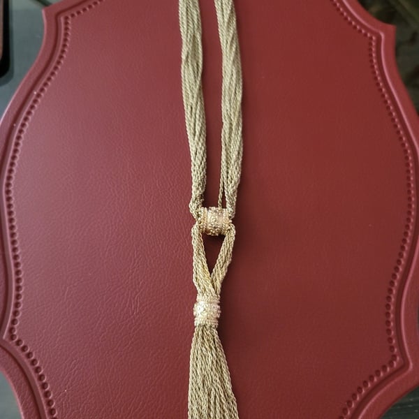 Silver by CoCo Gold-Tone Multi Strand Lariat Necklace