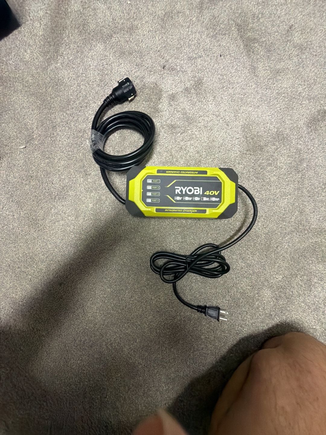Ryobi 40V Integrated Rapid Charger 1