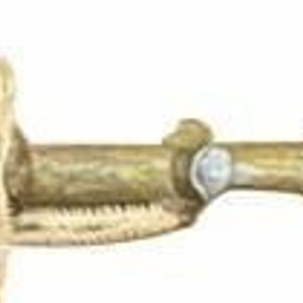 Handmade Wooden Blowgun with Feathers