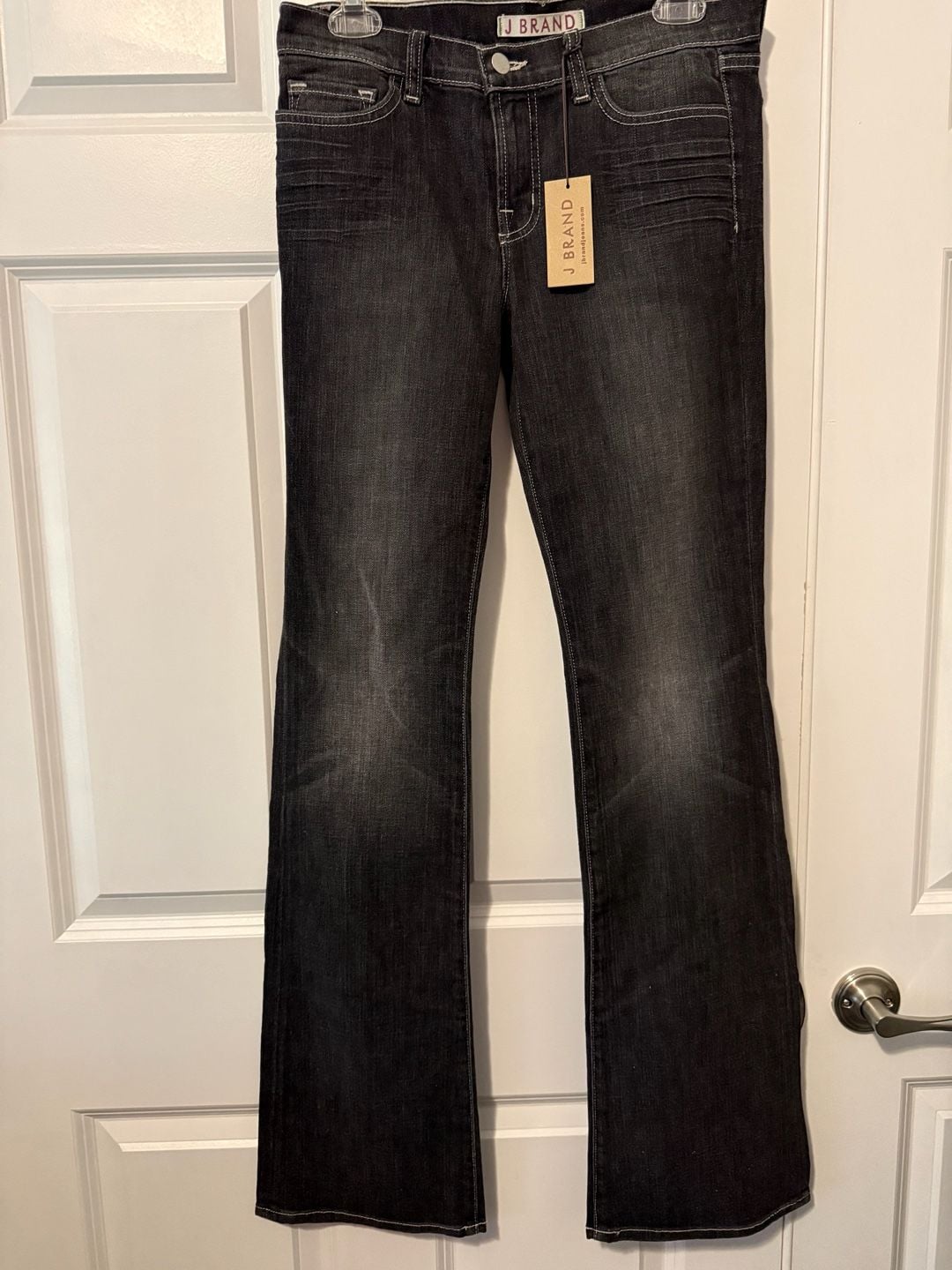 NWT J Brand Boot Cut Jeans Black Denim Size 28 3