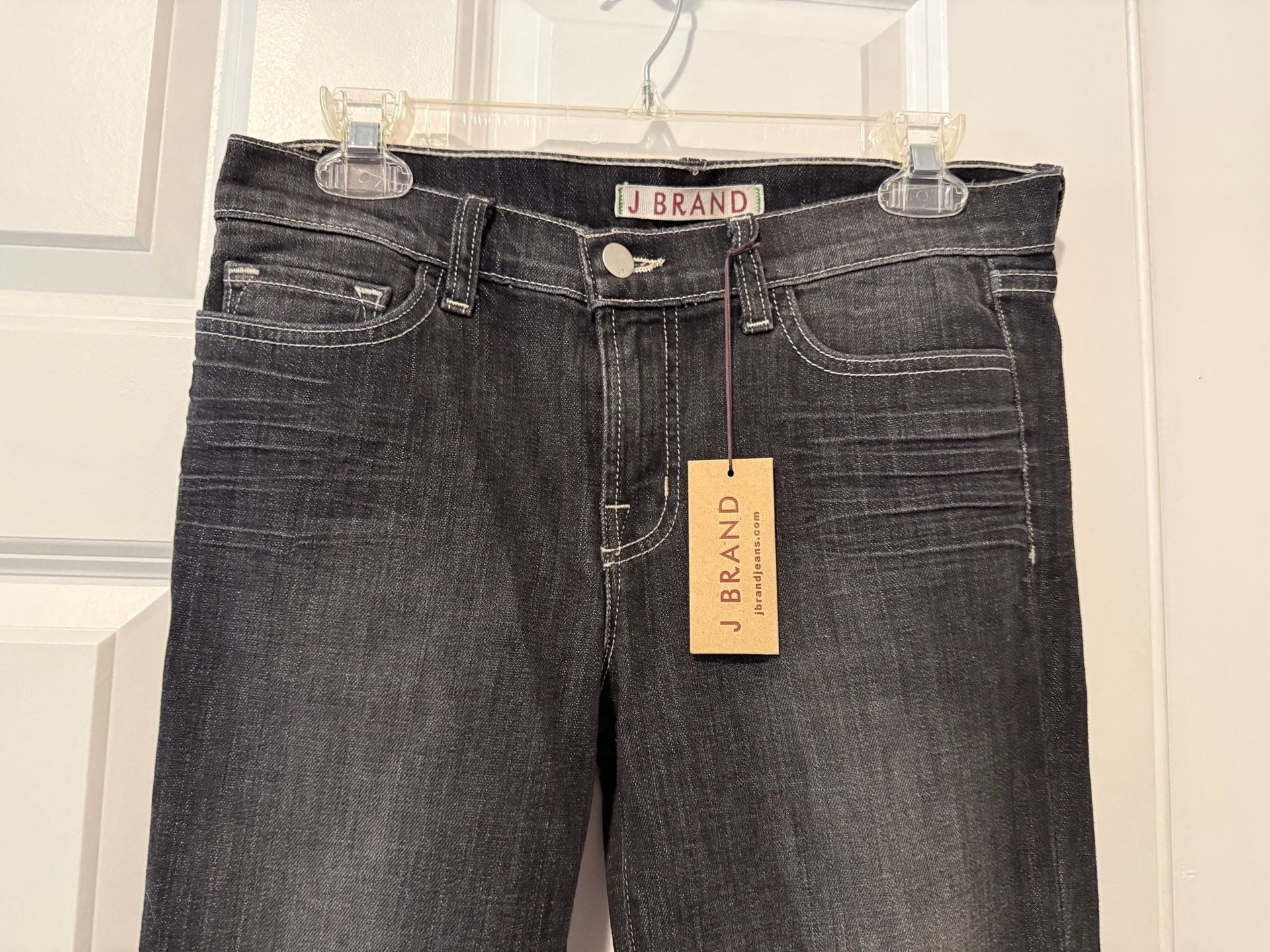 NWT J Brand Boot Cut Jeans Black Denim Size 28 4