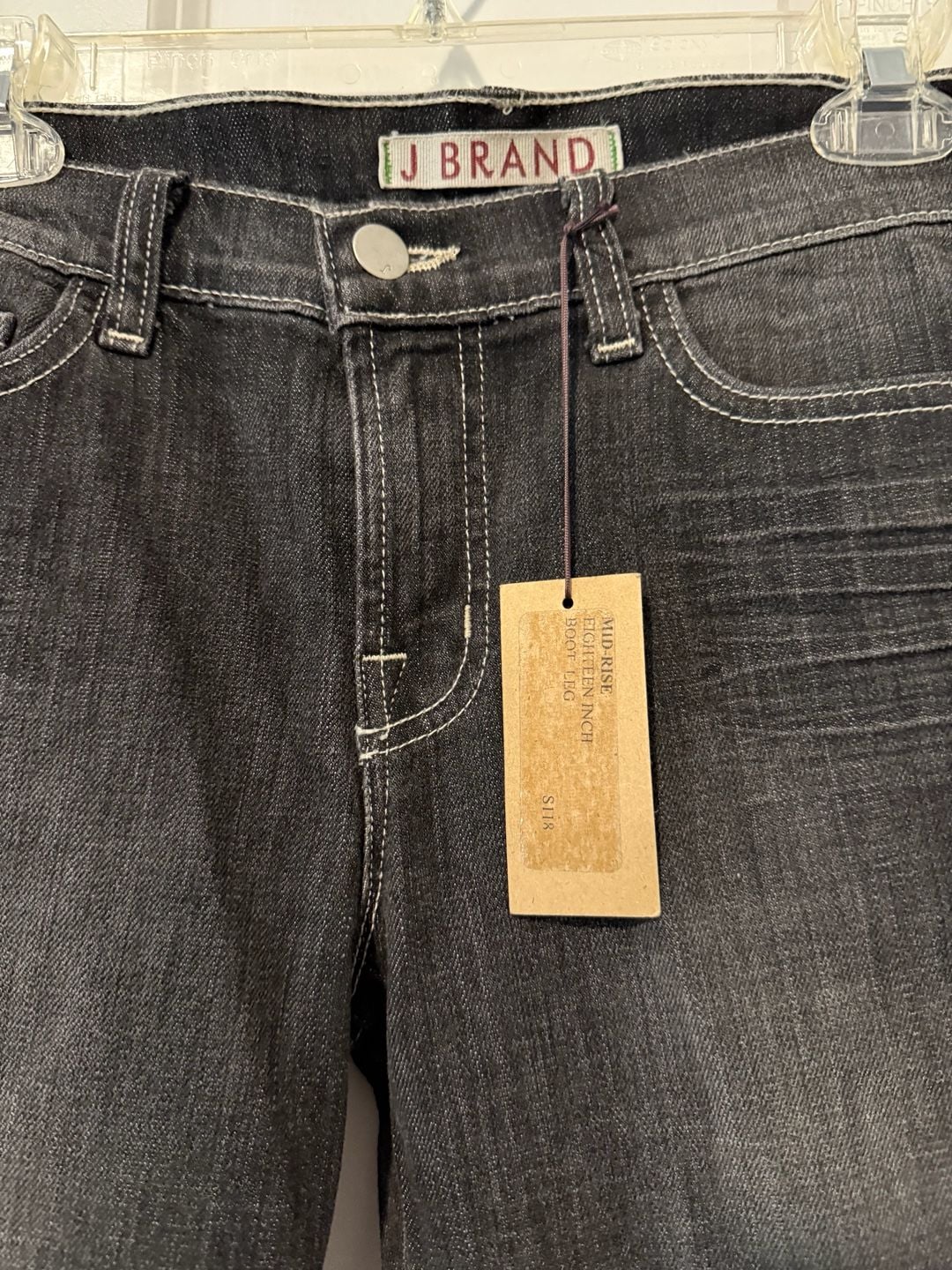 NWT J Brand Boot Cut Jeans Black Denim Size 28 5