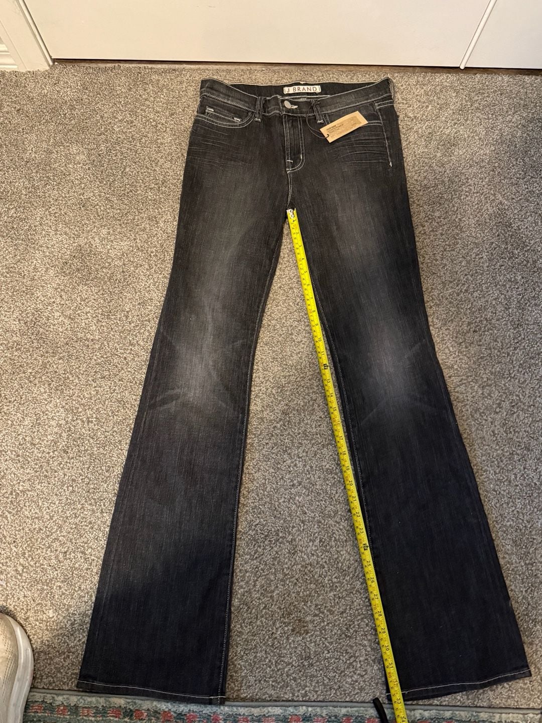 NWT J Brand Boot Cut Jeans Black Denim Size 28 9