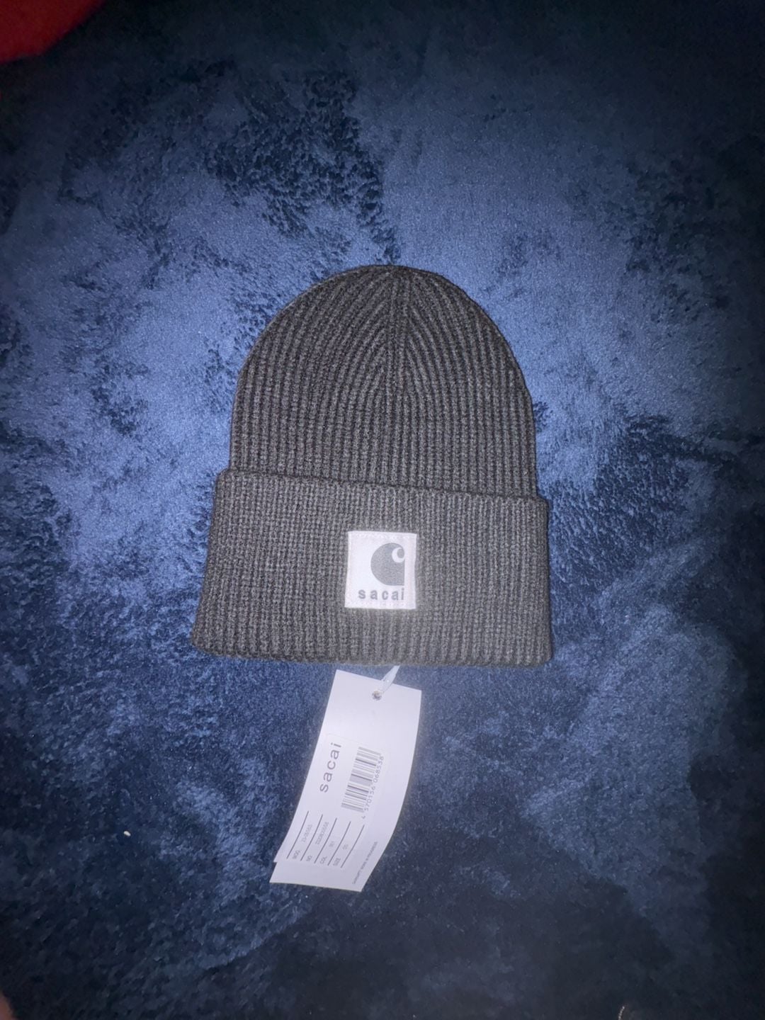 Sacai Carhartt WIP Wool Blend Beanie OS Black 4