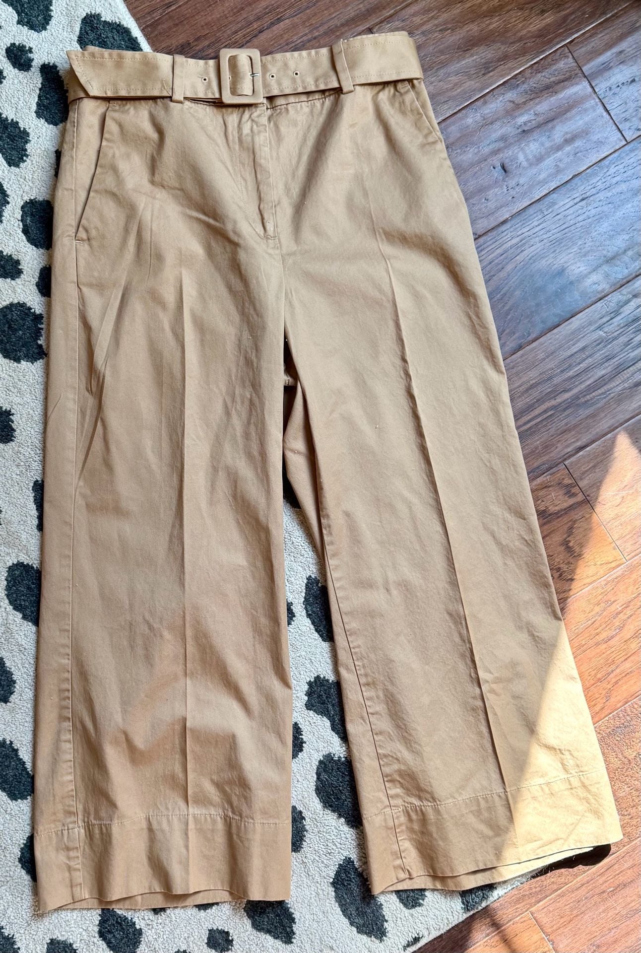 Women's Dark beige Twill Dress Pants 2