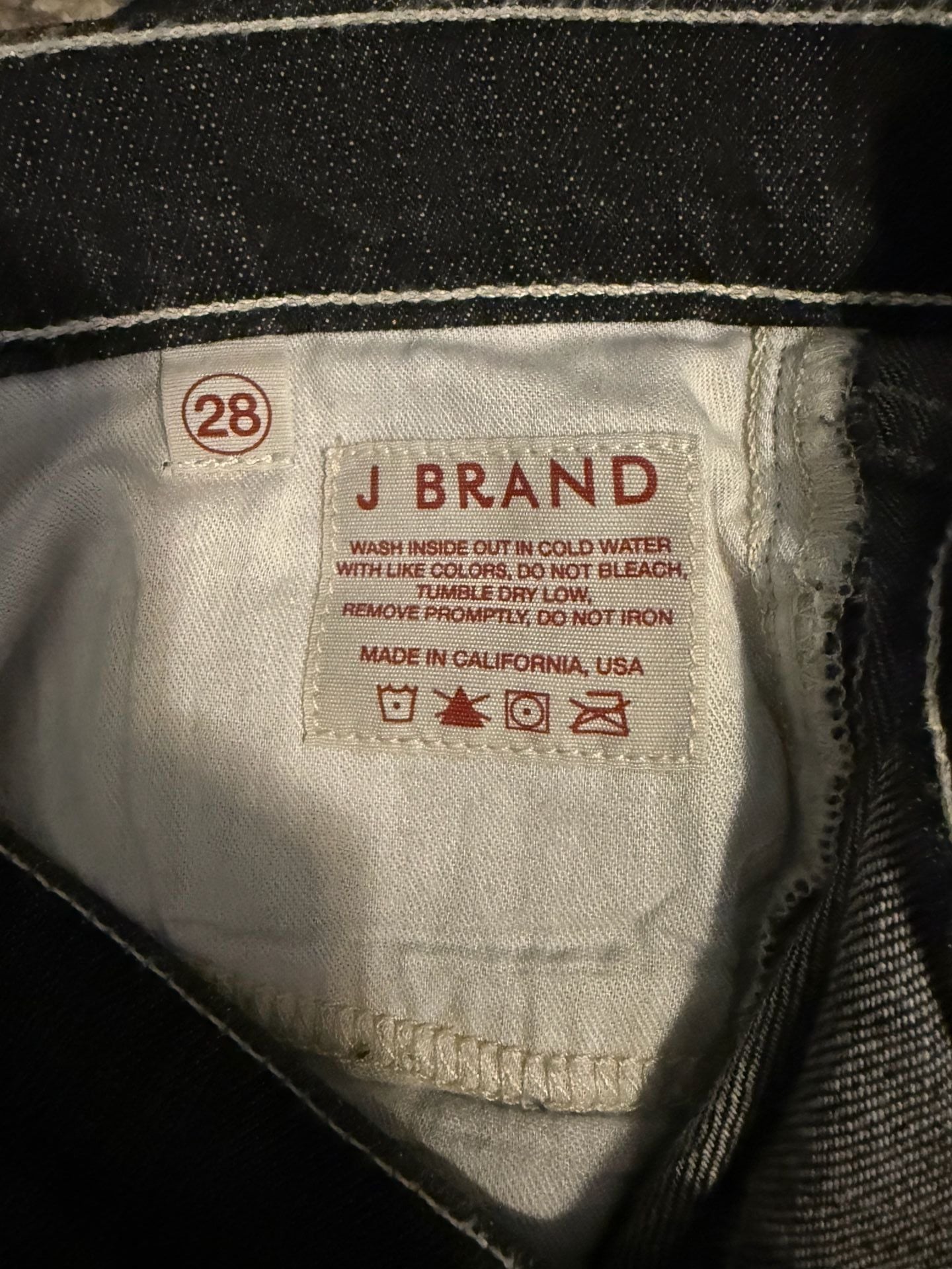 NWT J Brand Boot Cut Jeans Black Denim Size 28 13