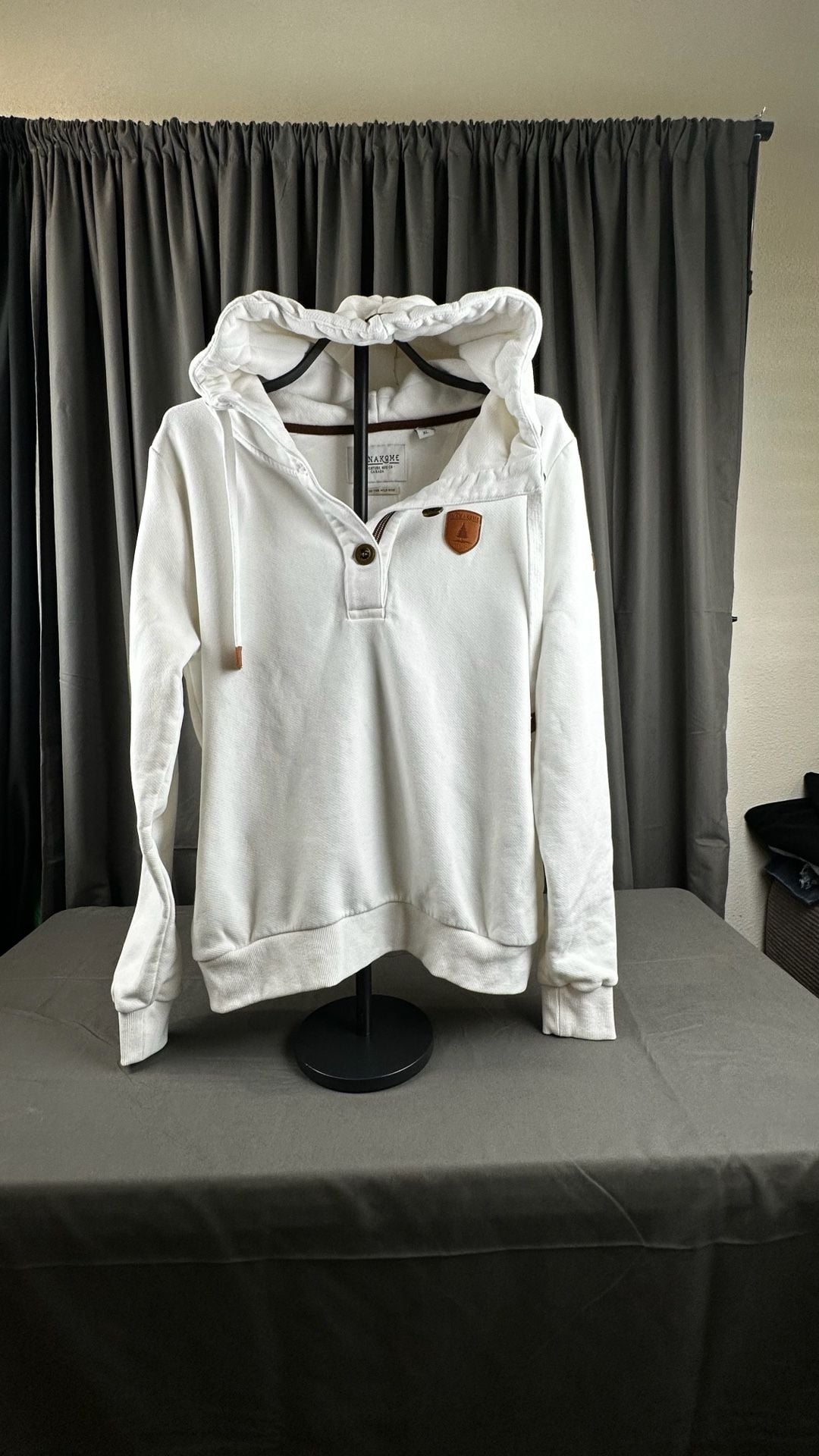 Wanakome ARTEMIS Women's Hoodie Heather Oatmeal Size Small 2