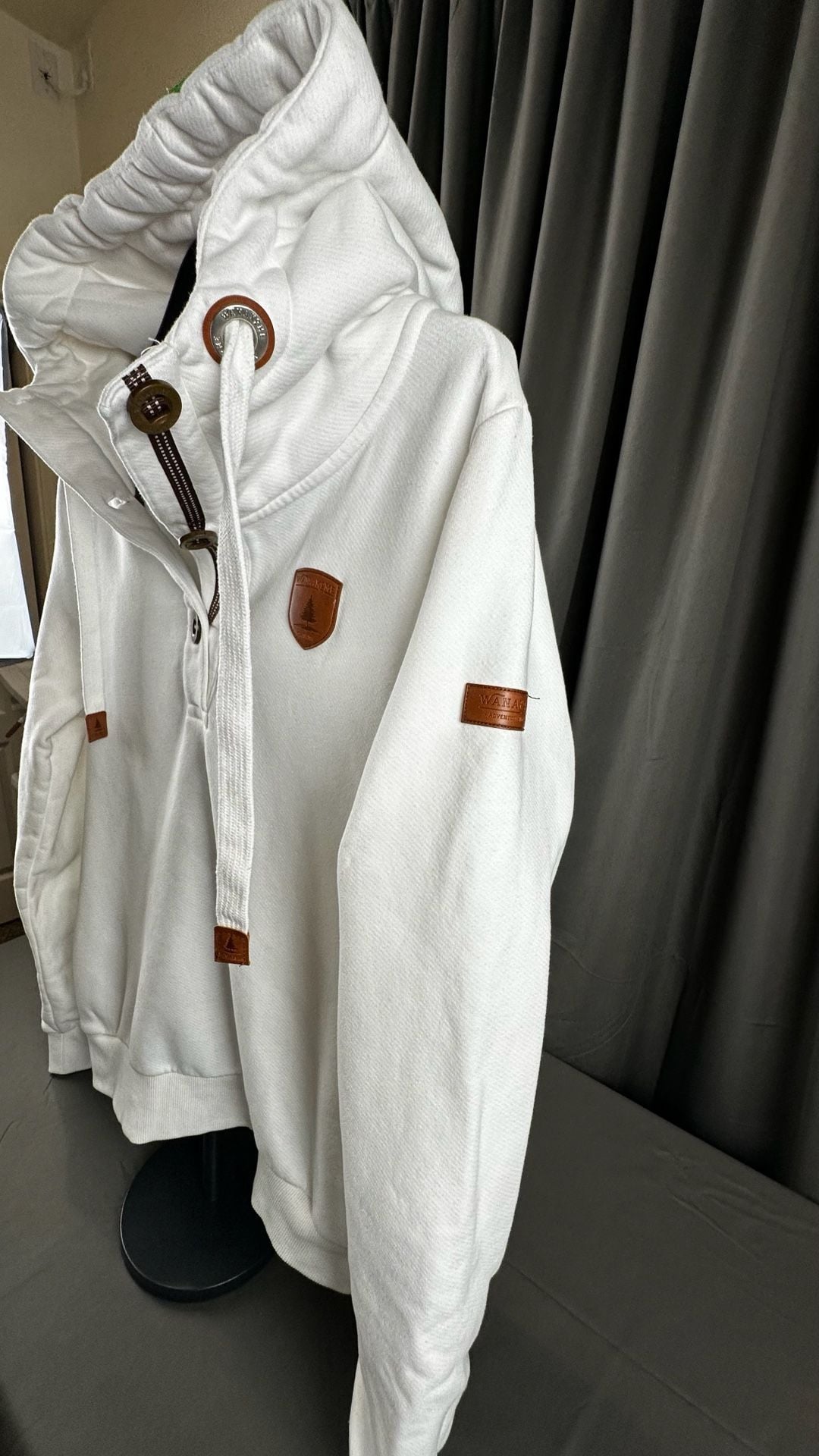 Wanakome ARTEMIS Women's Hoodie Heather Oatmeal Size Small 4