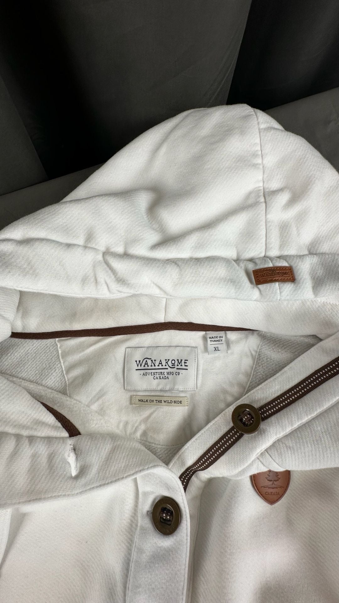 Wanakome ARTEMIS Women's Hoodie Heather Oatmeal Size Small 5