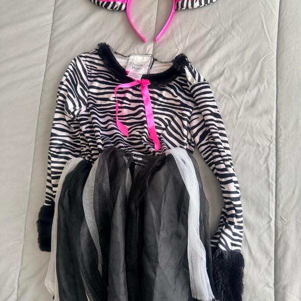 Dream Weavers Costumes Zebra Costume girls Size M 8-10
