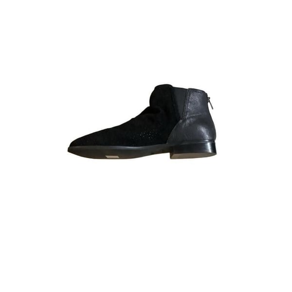 NYDJ Concetta Perforated Suede Ankle Boot Size 11 Black