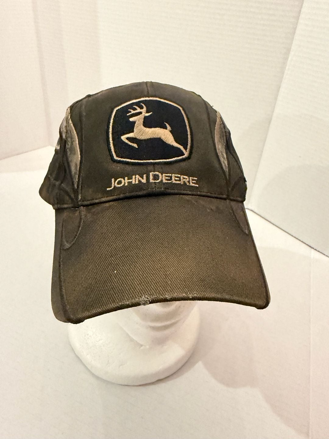 John Deere Baseball Cap Black Embroidered Patch Logo Adjustable 2