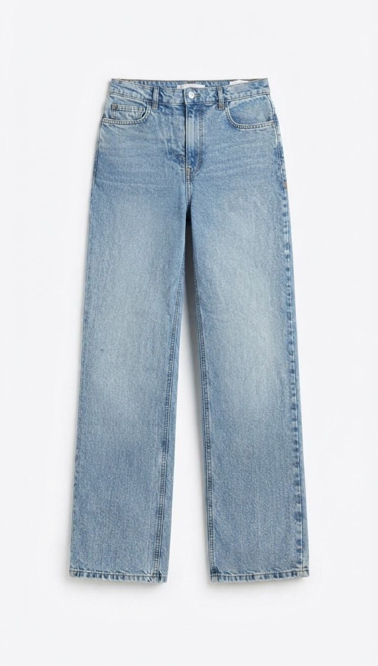 Collusion Dad Jeans Size 28/36 Tall Light Blue Denim 3