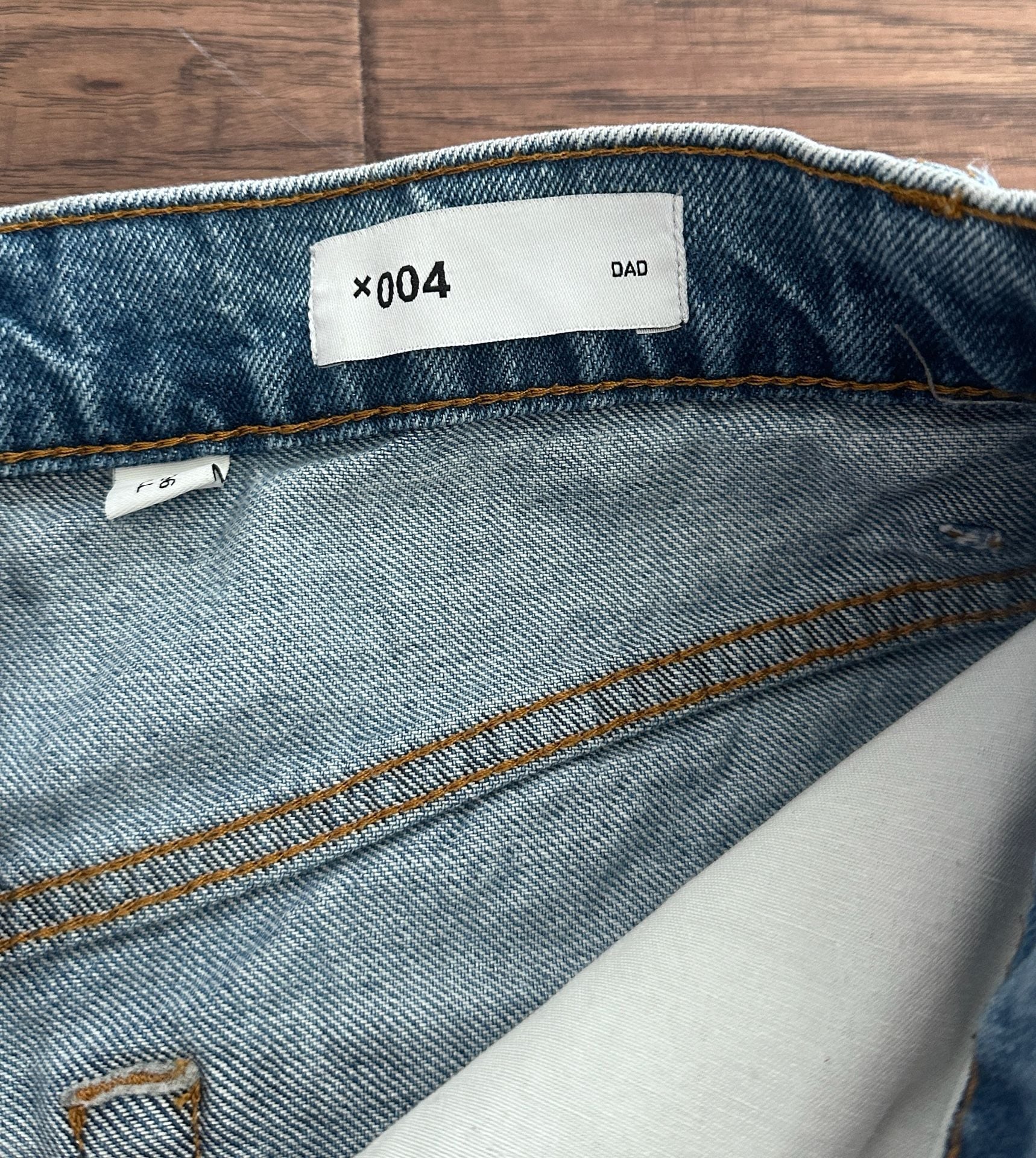 Collusion Dad Jeans Size 28/36 Tall Light Blue Denim 7